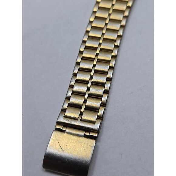 Seiko Quartz V701 6K09 Gold Tone Black Dial Mens Dress Watch New Battery Vintage - Picture 12 of 16